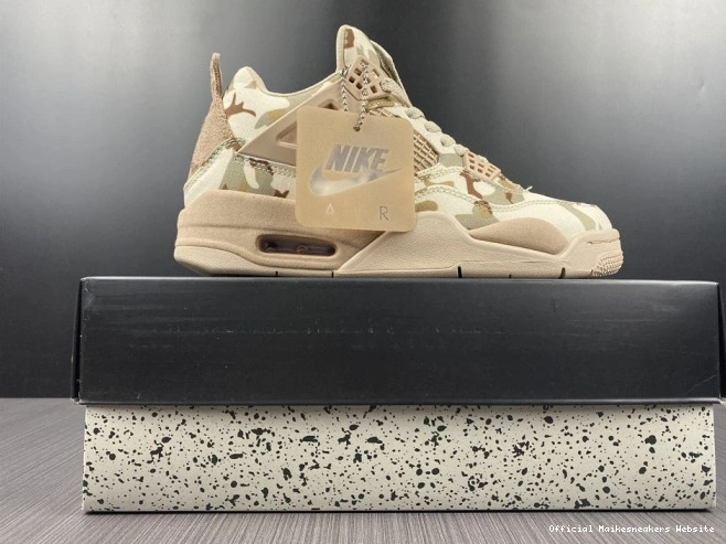 Official Maikesneakers Air 4 DJ1193-200 Jordan x Aleali May Camo 0728